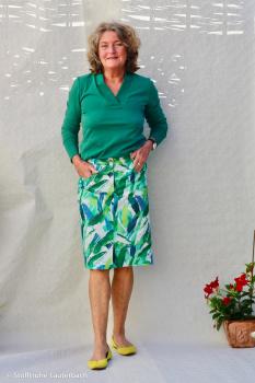 Preview: Piquejersey Uni Petrol by Swafing 